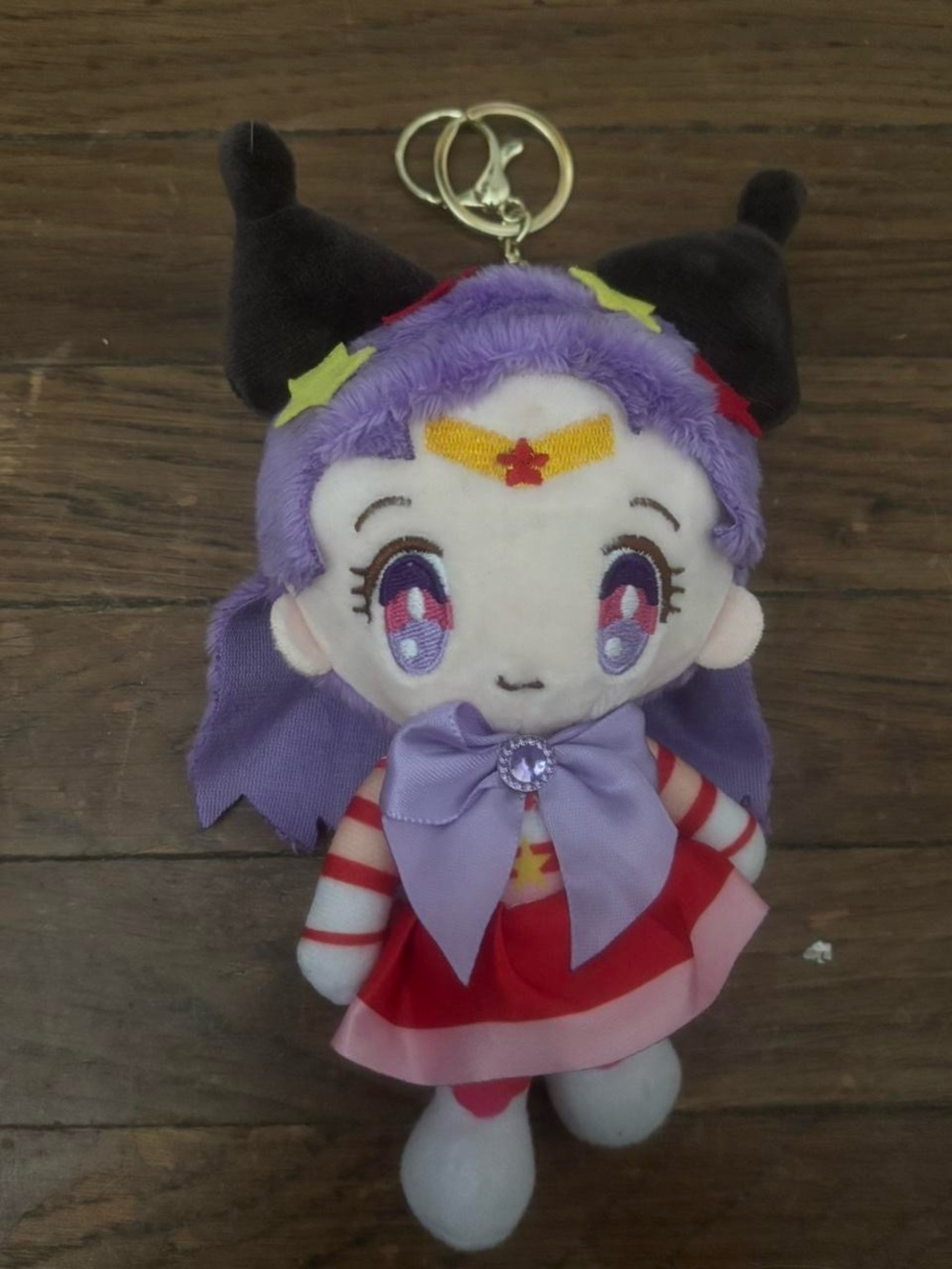 kuromi girl keychain